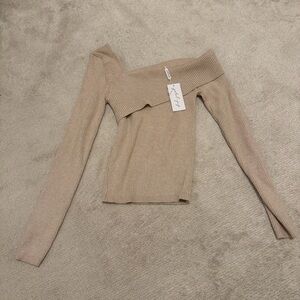 Petal & Pup Oatmeal Ribbed Top